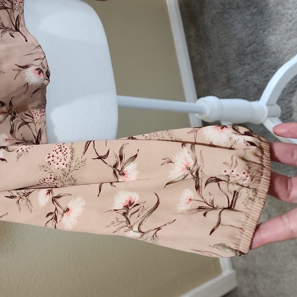 Forever 21 Blush Floral Off Shoulder Crop Top, Size Small - Picture 3 of 4